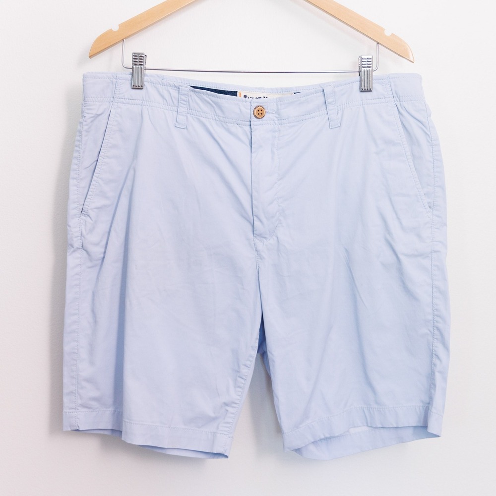 Tailor Vintage Luxe Performance Greenwich Slim Fit Shorts Blue Mens size 36